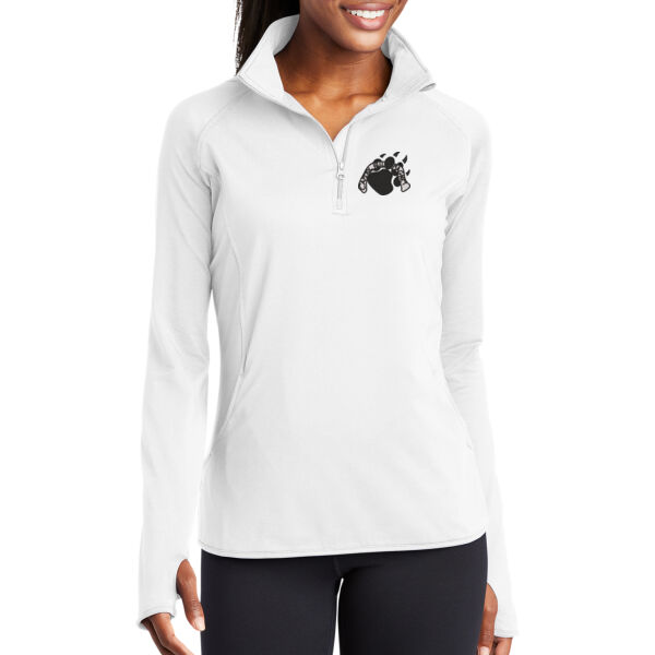 Sport-Tek® Ladies Sport-Wick® Stretch 1/2-Zip Pullover - Embroidered Logo Thumbnail