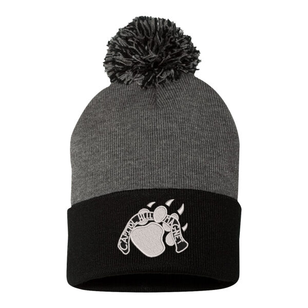Sportsman - Pom-Pom 12" Knit Beanie - Embroidered Logo Thumbnail