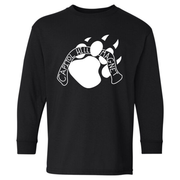 Gildan - Heavy Cotton™ Youth Long Sleeve T-Shirt - Printed Logo Thumbnail