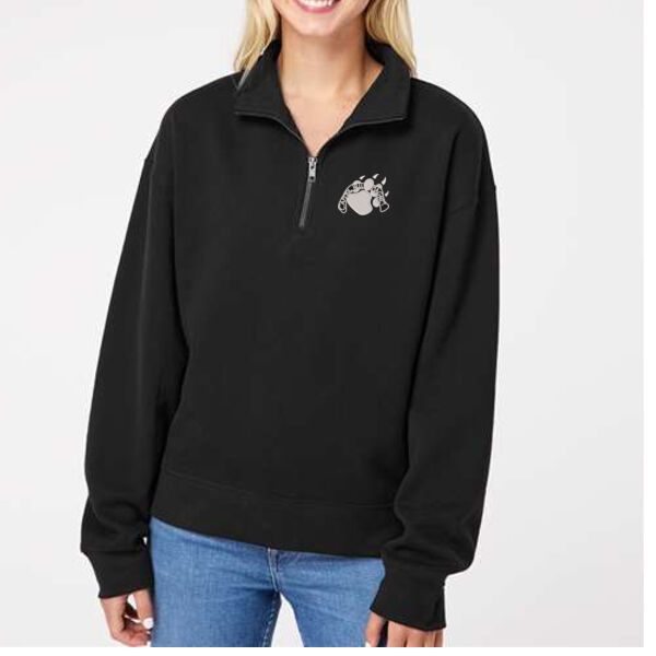 MV Sport - Women's Sueded Fleece Quarter-Zip Sweatshirt - Embroidered Logo Thumbnail