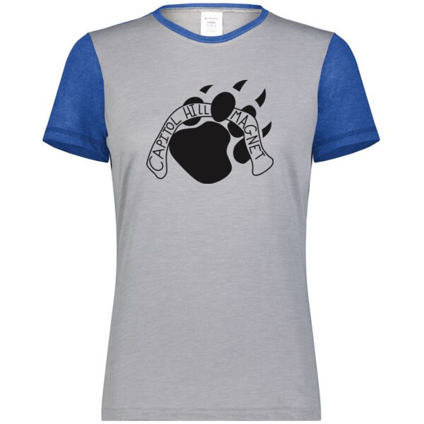 Augusta - Ladies Gameday Vintage Ringer Tee - Printed Logo Thumbnail