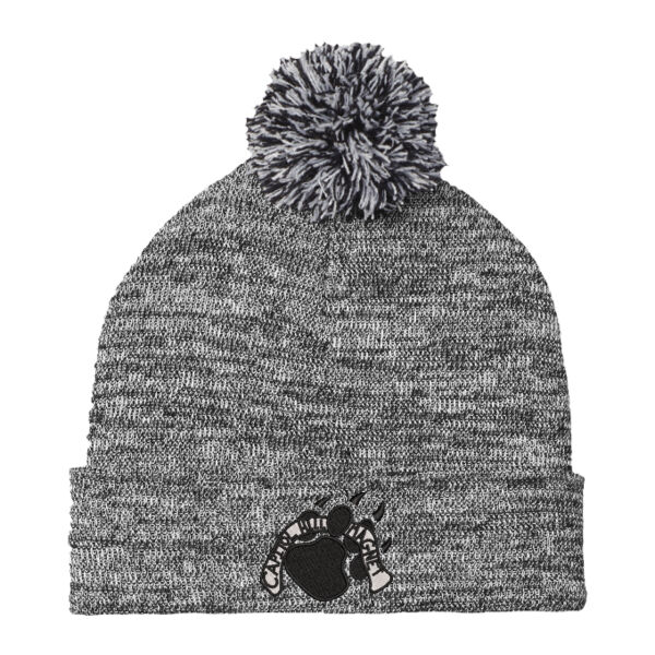 Sport-Tek ® Heather Pom Pom Beanie - Embroidered Logo Thumbnail