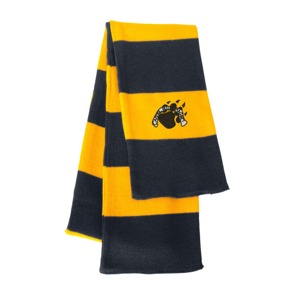Sportsman - Rugby-Striped Knit Scarf - Embroidered Logo Thumbnail
