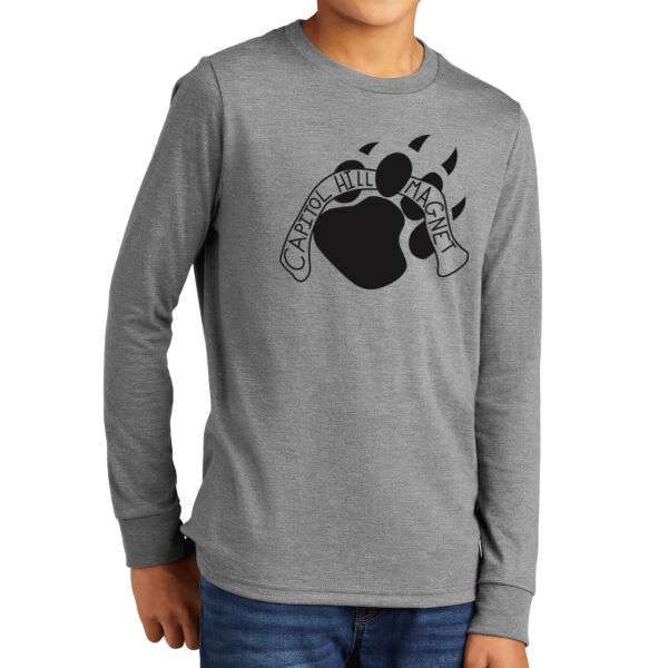 District® Youth Perfect Tri® Long Sleeve Tee - Printed Logo Thumbnail